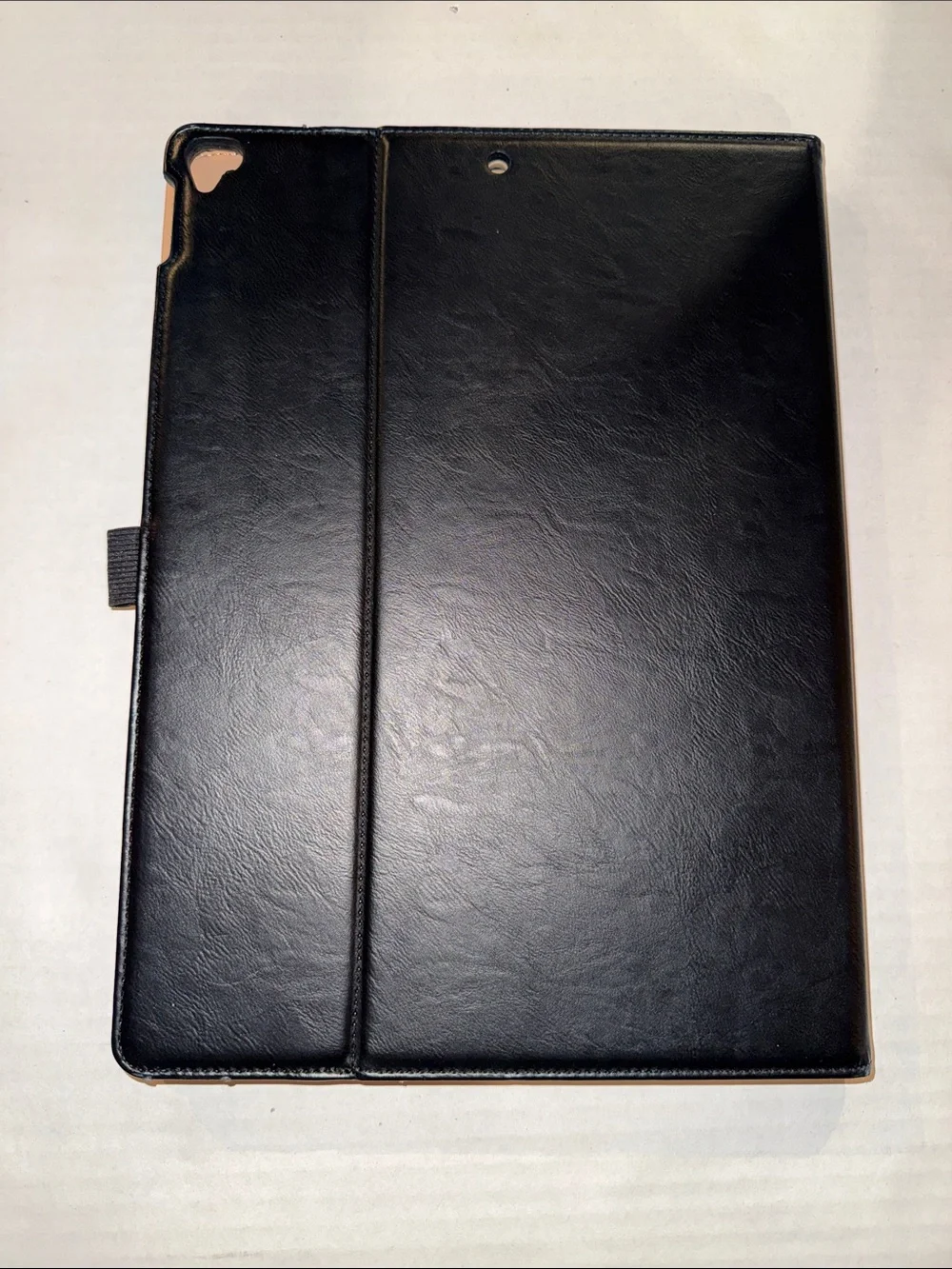 Black Leather Tablet Folio Case - Slim Protective Sleeve 1st generation iPad